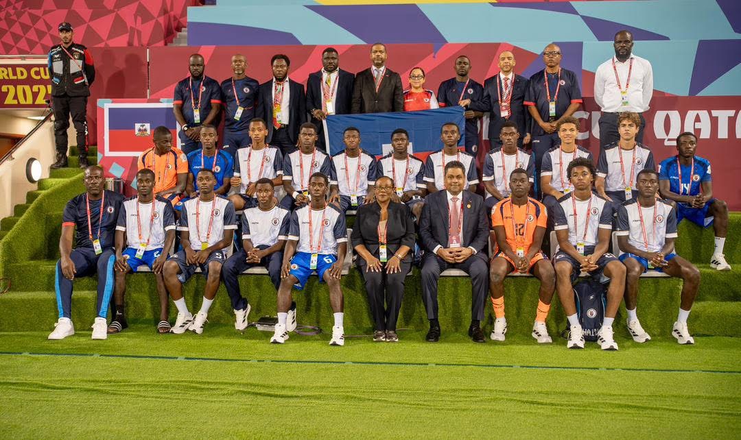 Laurent Saint-Cyr en tribune à Doha pour encourager la sélection haïtienne U17